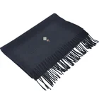 Scarf Black Thick Wool Scarf BLUE PHOENIX Custom Fashion Scarf With Logo Embroider 100 Wool Thick Winter Black