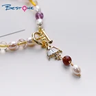 Pearl Wholesale Nature Freshwater Pearl Bracelet Baroque Pearl Bracelet With 14k Gold Plating