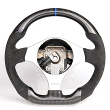 Suitable for Mitsubishi EVO suede carbon fiber car modified steering wheel steering wheel