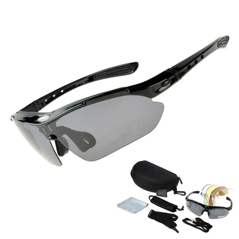 POC Cycling Sunglasses Biker Glasses UV400 Polarized Glasses 5PCS Replace Lens 