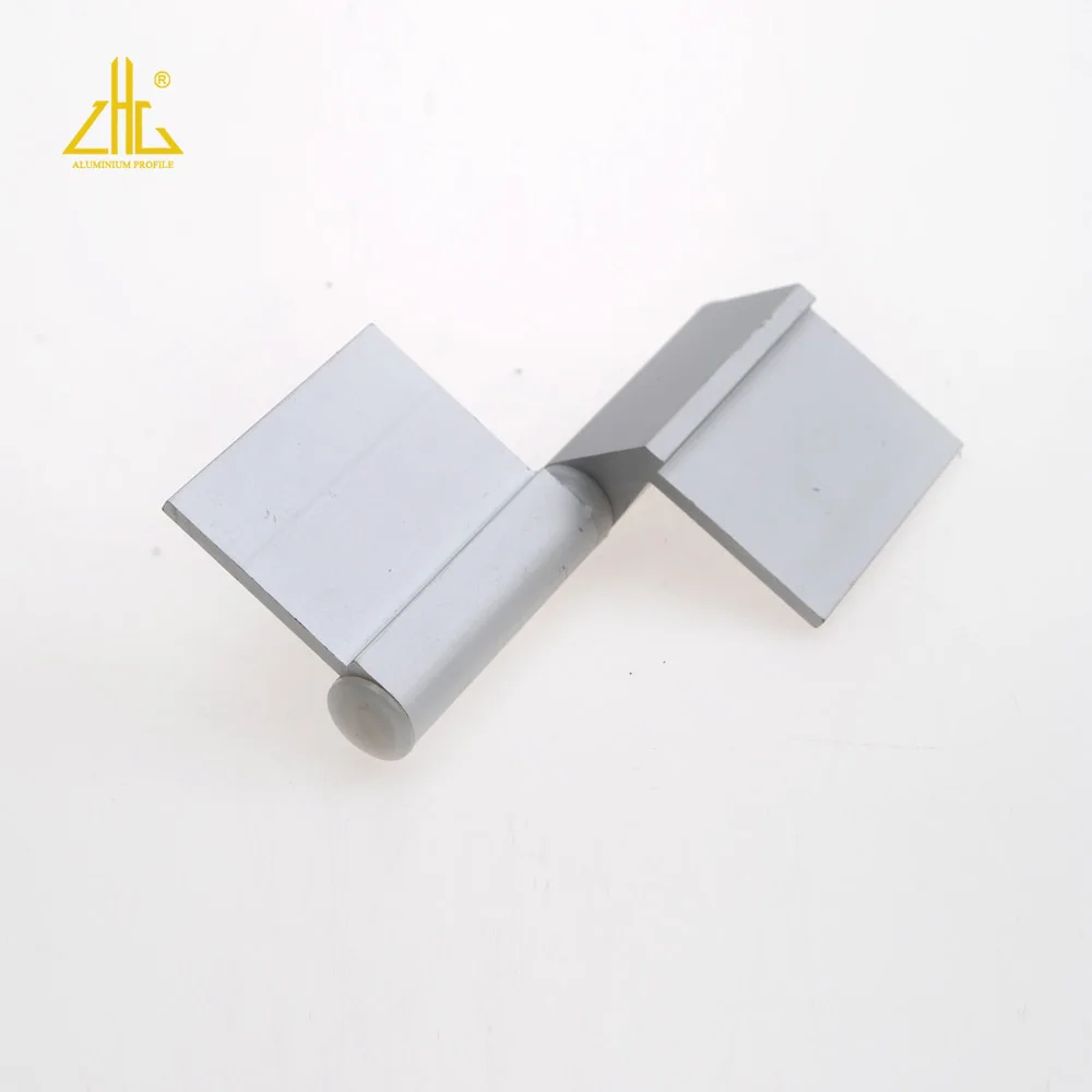 ZHONGLIAN Customized Two Wings butterfly rotating pivot silver aluminium hinge factory For glass sliding window and door frame 7