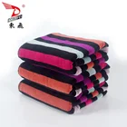 Jacquard Towel Jacquard Colourful Bath Towels Durable Dark Color Dyed Yarn Colorful Stripe Jacquard Velvet Bath Towel