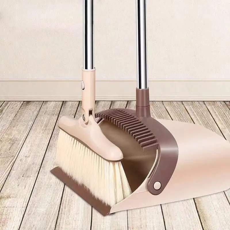 Broom and Dustpan Set Household Cleaning Tool Accessories Rotating Floor Dust Garbage Cleaning Brush
