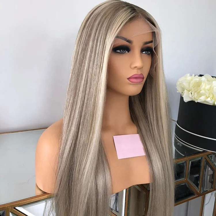 ash blonde wigs human hair