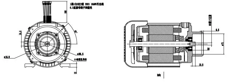 Induction Motor, 120/230V, 50/60Hz, 1.5-3HP - detail 4