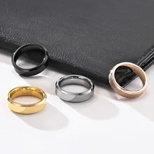 Luxury men jewelry Wedding Engagement Ring men and women Tungsten Carbide Black Wedding Bands couple rings comfort it