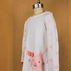 Girl Dress High-quality Material O-neck Girl Dress Casual Long-sleeved Dress