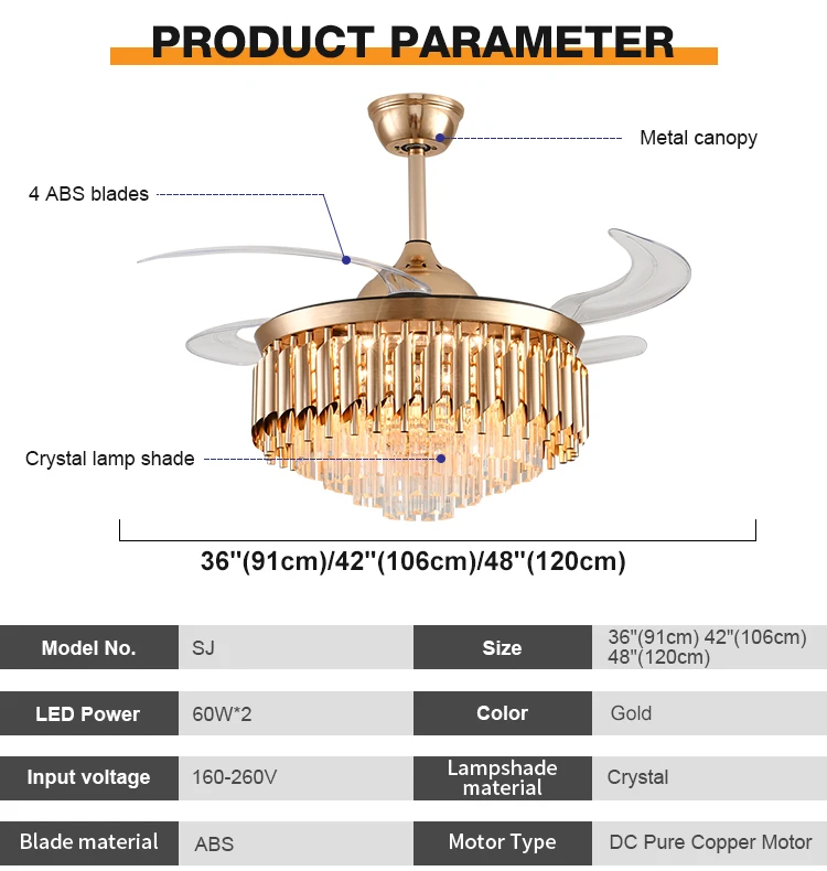 Ceiling Fan, LED, SJ - detail 6
