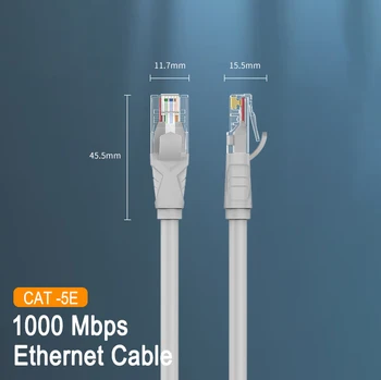 Ethernet Cable Cat5e Lan Cable 10m 20m 100m UTP Cat 5e Splitter Network Cable RJ45 Twisted Pair Patch Cord