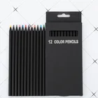 Pencils Pencil Kids Custom Printed Logo Kids Black Cheap Stationery Construction Sketch Artist Pencils