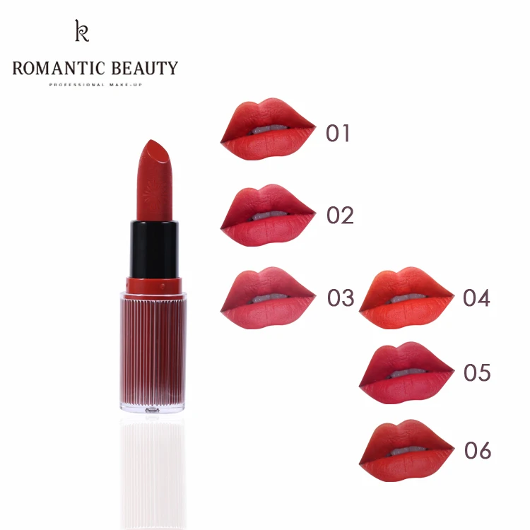 romantic red lipstick