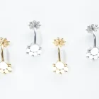 Piercing Stainless Steel Multicolor Bear Paw Shape Selection Belly Button Ring Body Piercing Jewelry Girls