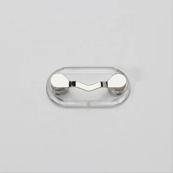 Amazon stainless steel magnetic glasses holder magnetic brooch number one earphone holder tool magnetic eyewear holder