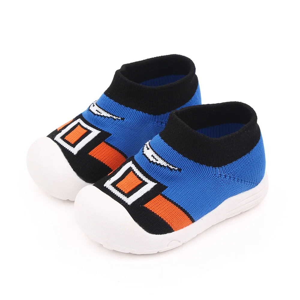 Boys and Girls Soft-Sole Flying Knitting Shoes Non-Slip Breathable for Leisure Sports for Walking in Autumn factory