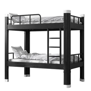 School furniture university student dormitory adult loft metal frame bunk bed home hotel hostel use