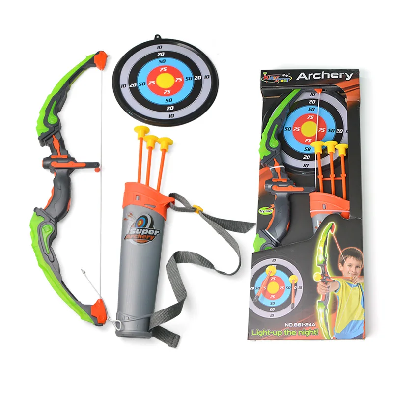 Kids Archery Bow & Arrow Toy Set Fun Hunting Game with 3 Suction Cup Arrows 