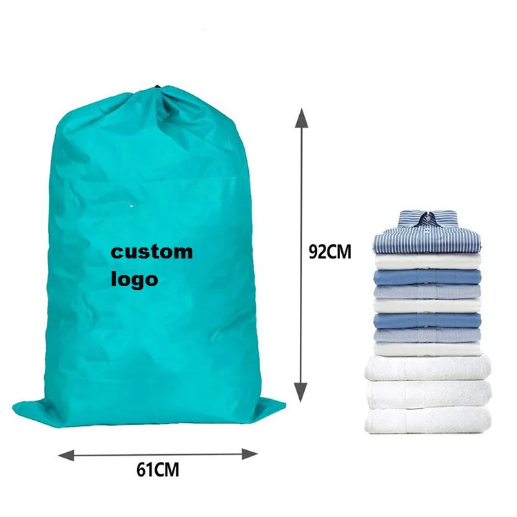 Details about   3 X Large Heavy Duty Laundry Bag Sack with Drawstring Commercial Style Green 