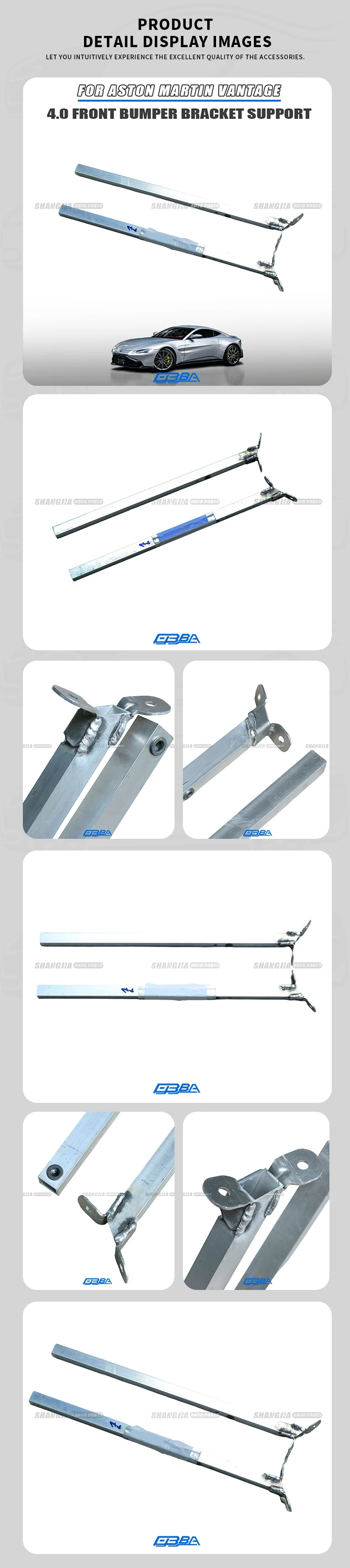 Aluminum Front Bumper Bracket Support For Aston Martin Vantage Coupe Roadster AMR KY6316C173AC KY6316C172AC Car Mounting Bracket supplier