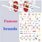 Nail Art Sticker Factory Wholesale Custom Designer Luxury Brand Nail Art Sticker