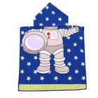 Bath Cape Kids Bath Towel Ultra Soft Microfiber Cover Ups Cape With Fast Drying Pool Swim Cover Up Spaceman