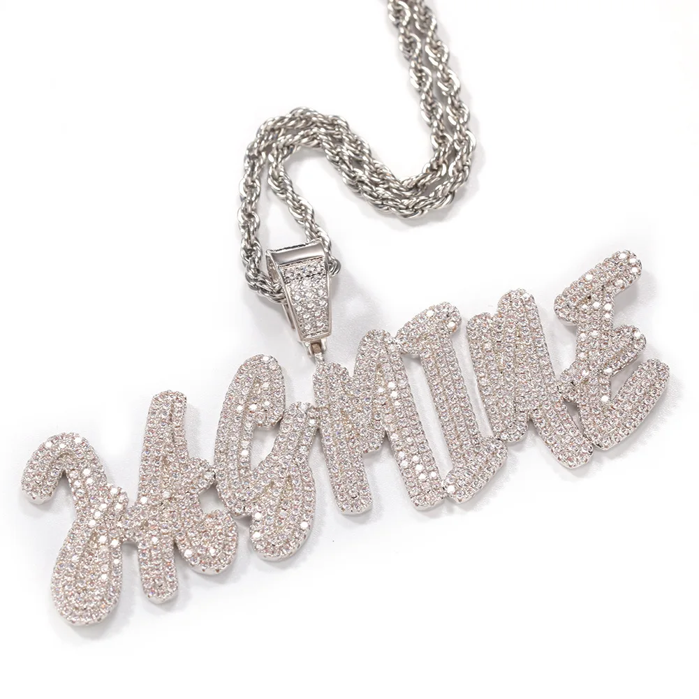 Diamond Name Plate Necklace,Necklace 
