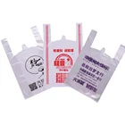 Custom Transparent Poly Carry Bag HDPE Plastic Carry Bag