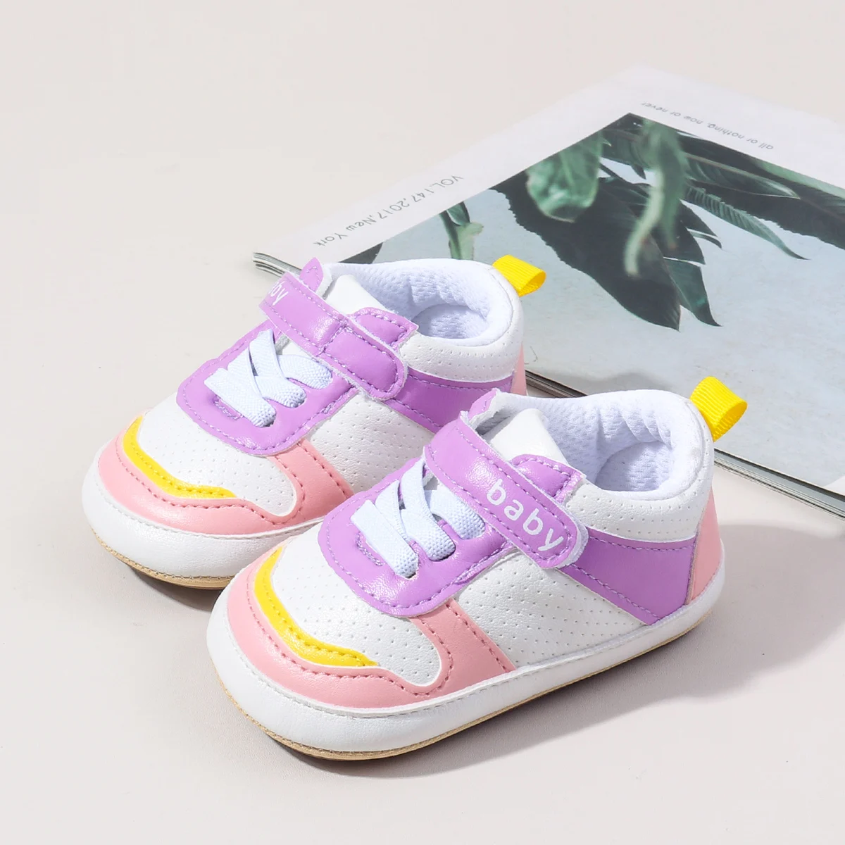 New Arrival Hook&Loop Baby Toddler Sport Shoes Spring Autumn Anti-slip Outsole Toddler Baby Walking Shoes manufacture