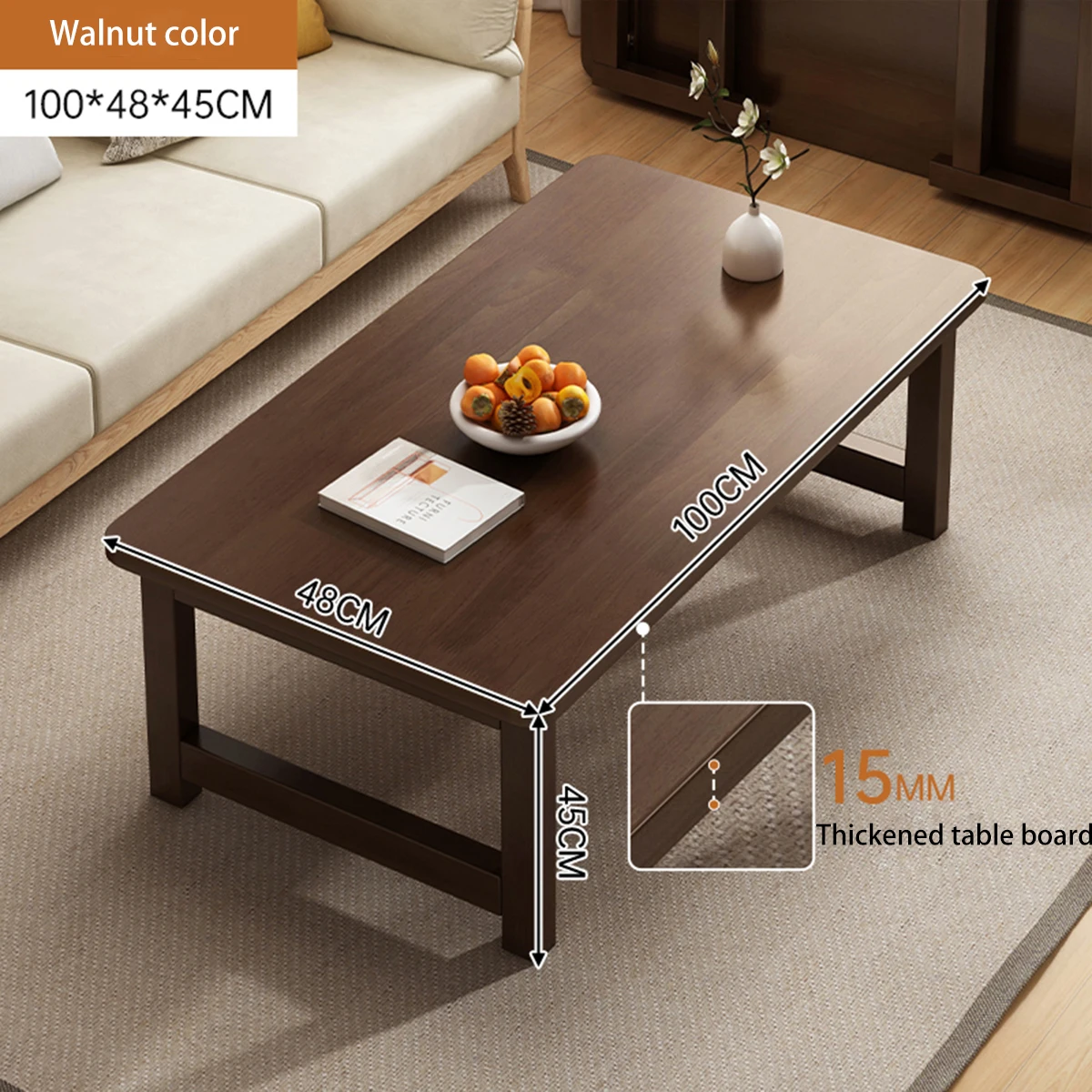 Chinese Modern style wooden leisure simple centre coffee table