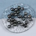 High Quality Aaa Tahiti Black Drop Shape Loose Beads Pearl