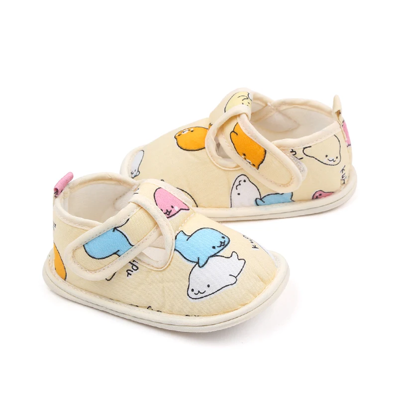 Spring and Autumn Stitching Cartoon Animation Soft Bottom Baby Toddler Shoes for Boys and Girls manufacture