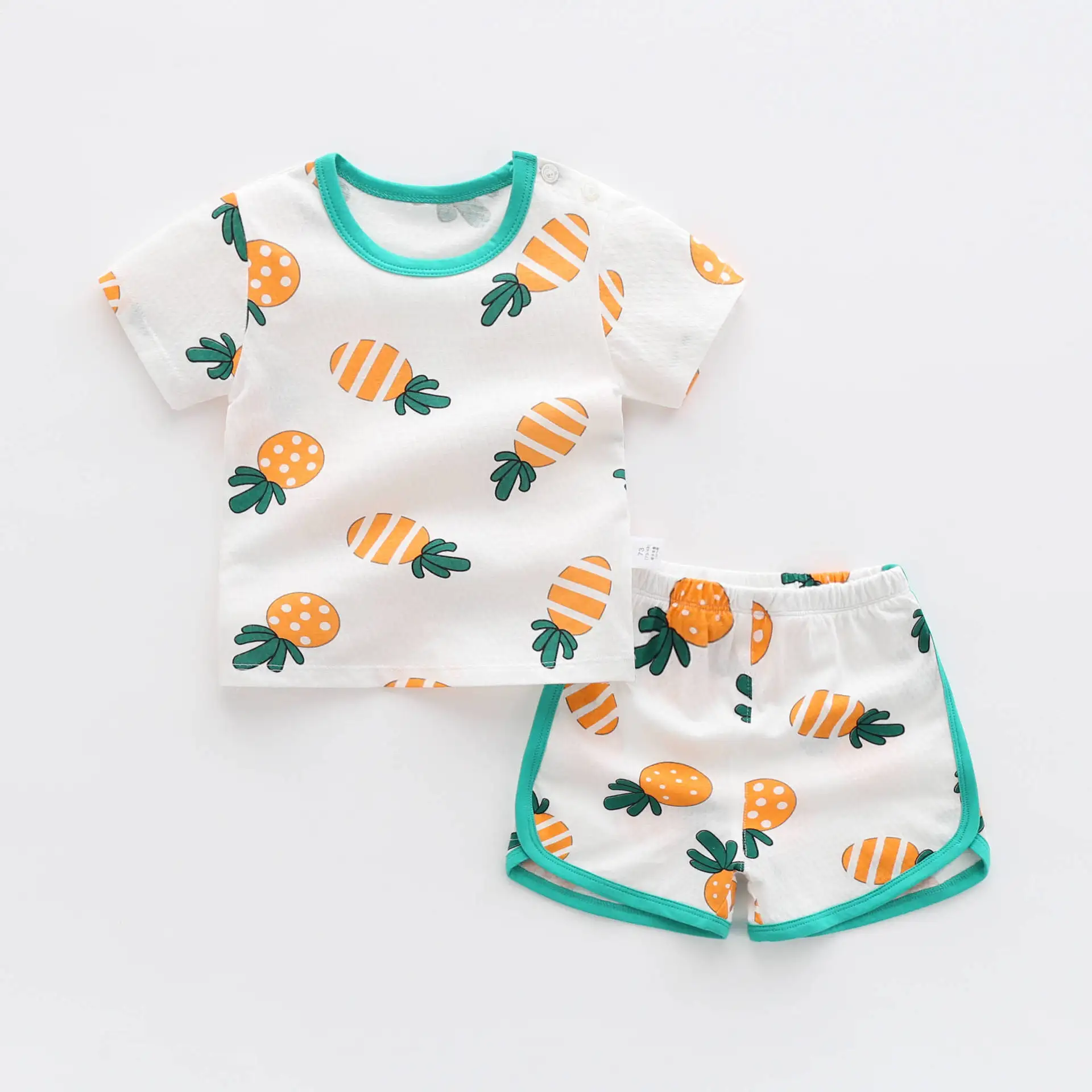 manufacturer wholesale kids t shirt set printing custom children t shirt short set 2 piece