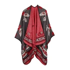 Shawl Cashmere New Autumn/Winter Shawl Fashion Poncho Women Scarf Cloak Luxury Tassel Cashmere Scarves