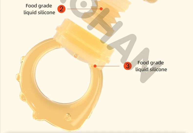 Food Grade Silicone Baby Pacifier Holder for baby products &Kids Storing Fruits Vegetables Complementary Foods Essential