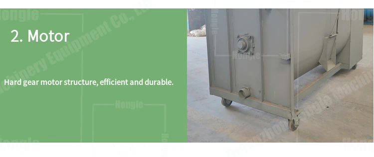 Multifunctional 300Kg Compost Ribbon Mixer Mushroom Substrate Machine with Motor Core Component factory