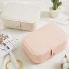 Box Earring PU Leather Portable Case Packaging Gift Travel Jewelry Box