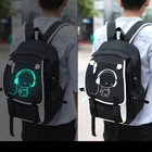 School Backpacks Backpack School Bags Luminous Backpacks With Usb 3 Pcs Set Custom Logo Travel Backpack