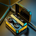 Earphone Factory OEM Logo Customize Mini BT 5.0 Earbuds With LED Power Display TWS Earphone