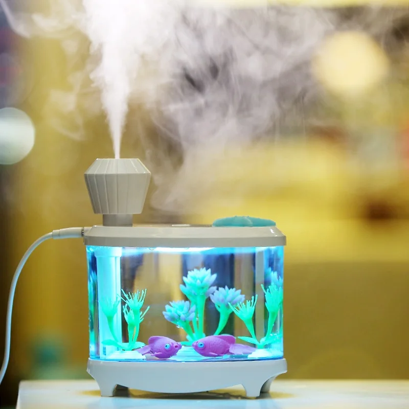 Dropshipping Fish Tank Aroma Oil Diffuser Cool Mist Ultrasonic Humidifiers