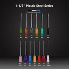 Plastic Protecting Glue Dispensing Tips Plastic Syringe Flexible Dispenser Needles