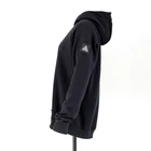 Black Hoodie Men's Black Hoodie Sweater Warm Soft Handfeel Hoodie Sweater With Rubber Logo Print