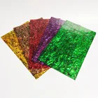 Abalone Shell Dyed Red Color Abalone Shell Sheet Shell Veneer Abalone Shell Flexible Sheet