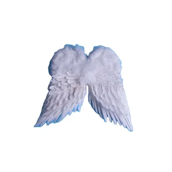 Hot selling white feather angle wings for birthday wedding party decoration