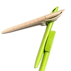 Pen Promotional Hot Selling Ballpoint Pen Promotional Twist Ball Pen ECO Wheat Straw Material With Customized LOGO