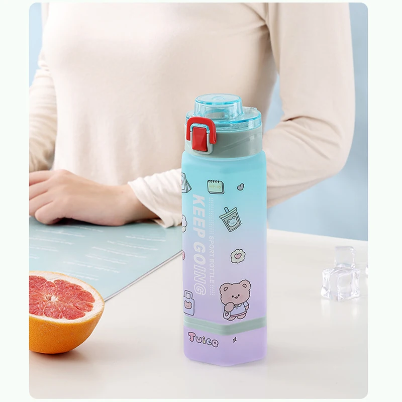 Wholesale 750ML /24OZ Children Water Bottle Portable Plastic Water Bottle for Kids Travel Drink Cup