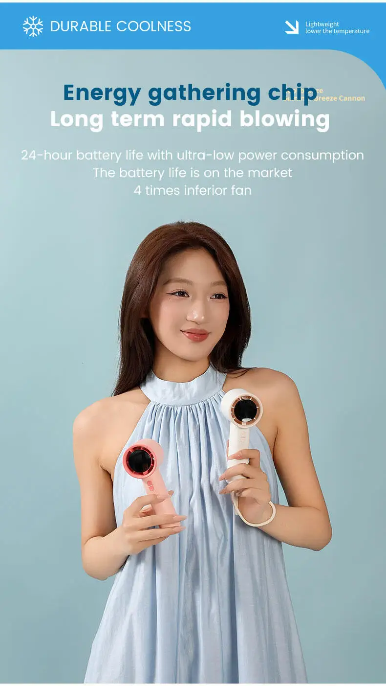 Mini Handheld Fan, IMYCOO, Portable - detail 12