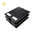 Aliminum ZHONGLIAN High Quality Black Brush Surface Aliminum Profile For Double Frame Folding Door