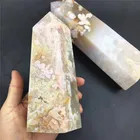 Stone Wholesale Natural Flower Agate Stone Points Crystal Tower
