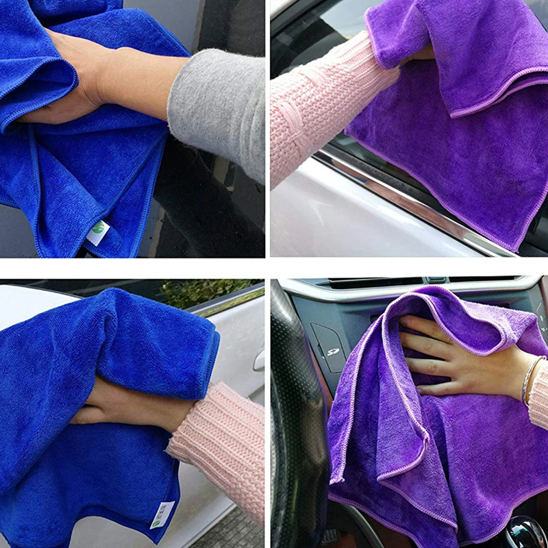 Multi-functional Custom Logo Super Absorbent Car Cleaning Microfiber Auto Detailing Towels