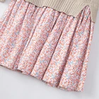 Knitted Autumn Popular Kids Girls Knitted Dress Children Long Sleeve Floral Dress