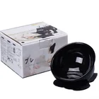 Black Dog Bowl Blackbowls China Suppliers Black Ceramics Heat Resistant Pet Arc Design Dog Feeding Bowl